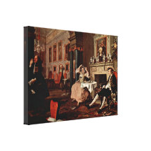 William Hogarth - Shortly after the wedding Canvas Prints