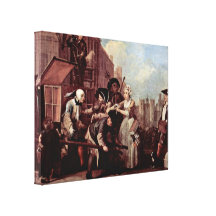 William Hogarth - The arrest for theft Gallery Wrap Canvas