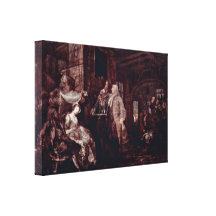 William Hogarth - The ball Stretched Canvas Prints