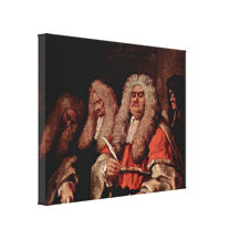 William Hogarth - The Court Canvas Print