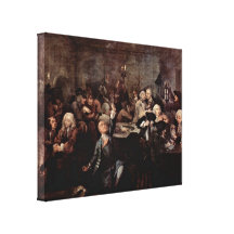 William Hogarth - The Gaming House Stretched Canvas Prints