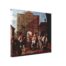 William Hogarth - The Gate of Calais Gallery Wrap Canvas