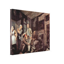 William Hogarth - The heir Stretched Canvas Print