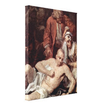 William Hogarth - The Madhouse Detail Stretched Canvas Prints