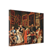 William Hogarth - The Marriage Contract Gallery Wrap Canvas