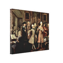 William Hogarth - The morning reception Canvas Print