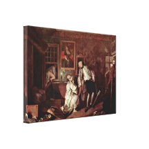 William Hogarth - The murder of the count Gallery Wrap Canvas