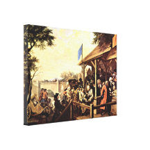William Hogarth - The Polling Gallery Wrapped Canvas