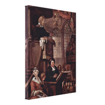 William Hogarth - The sleeping town Gallery Wrapped Canvas