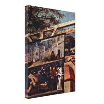 William Hogarth - The Wedding Banquet Canvas Print