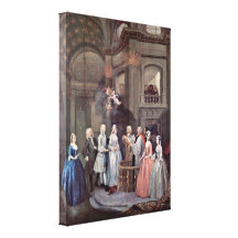 William Hogarth - Wedding of Stephen and Mary Gallery Wrapped Canvas