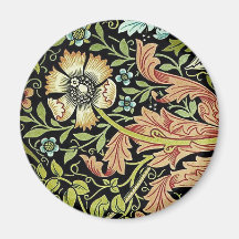 William Morris Flower design Fridge Magnets