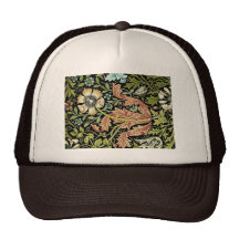 William Morris Flower design Mesh Hats