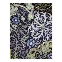 William Morris Flowers Post Card
