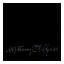 William Shakespeare Signature posters