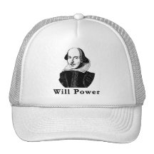 William Shakespeare WILL POWER Tshirts Hats