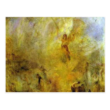 william turner- the angel, standing in the sun postcard