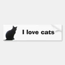 Willow copy, I love cats Bumper Sticker