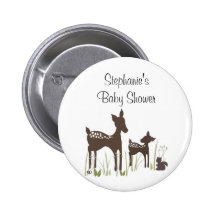 Willow Deer Baby Shower Button