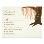 Willow Tree Fall Wedding RSVP / Response Card Announcement