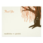 Willow Tree Fall Wedding Thank You Card Personalised Invitation