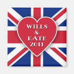 WILLS and KATE 2011 Royal Wedding Magnets