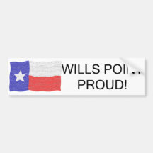 Wills Point Proud Bumper Sticker