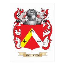 Wilton Family Crest (Coat of Arms) Postcard