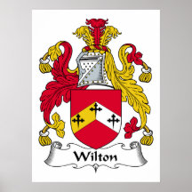 Wilton Family Crest Print