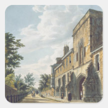 Winchester College Entrance with the Warden's Hous Square Sticker