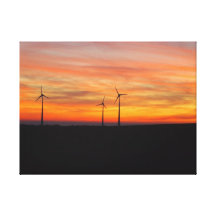 Windmills Stretched Canvas Prints