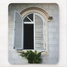 Window at Mackay Hospital, Danshui, Taiwan Mousepads