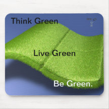windows_green_grass-normal, Think Green, Live G... Mouse Pad