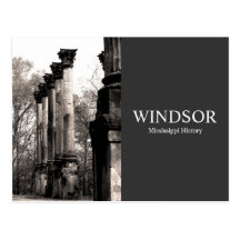 Windsor Ruins - Mississippi History Post Card