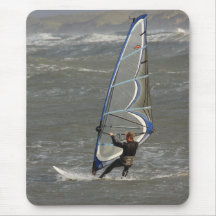 Windsurfer - Norre Vorupor, North Jytland, Denmark Mouse Pad