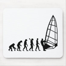 Windsurfing evolution mouse pad