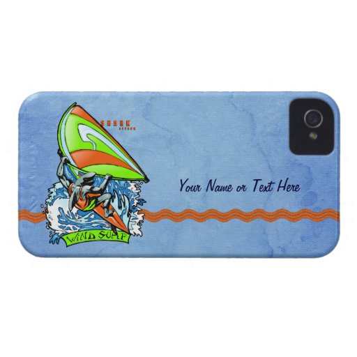 Windsurfing Shark Attack iPhone-Barely There iPhone 4 Covers