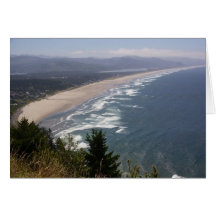 windy Day on the Oregon Coast Greeting Card