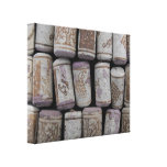 Wine Bottle Corks Close-Up Photo Canvas Gallery Wrapped Canvas