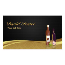 Wine Bottle Grape Dealer Retailer Agency Agent Business Card Templates