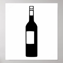 Wine bottle posters