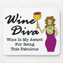 Wine Diva "Fabulous" Mouse Pad