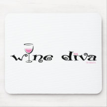 Wine Diva Mouse Pads