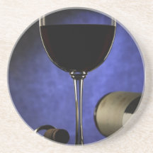 Wine glass coaster
