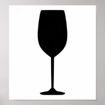 Wine glass poster