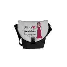 Wine Goddess "All Things Heal..." Messenger Bag