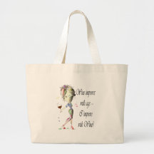 Wine improves with age, humourous Women and Wine Bags