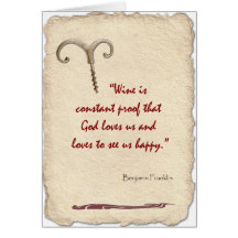 Wine is Proof Greeting Card