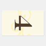 Wine Label Table Number Stickers 4 stickers