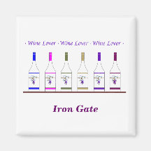 WINE LOVER_for business Fridge Magnet